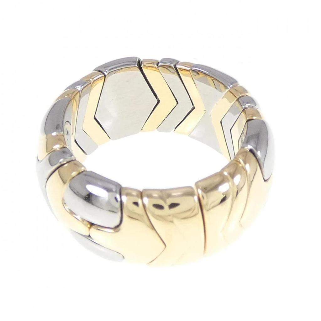 BVLGARI Stainless Steel yellow gold (18K) Band Ring (Pre-Owned) 3