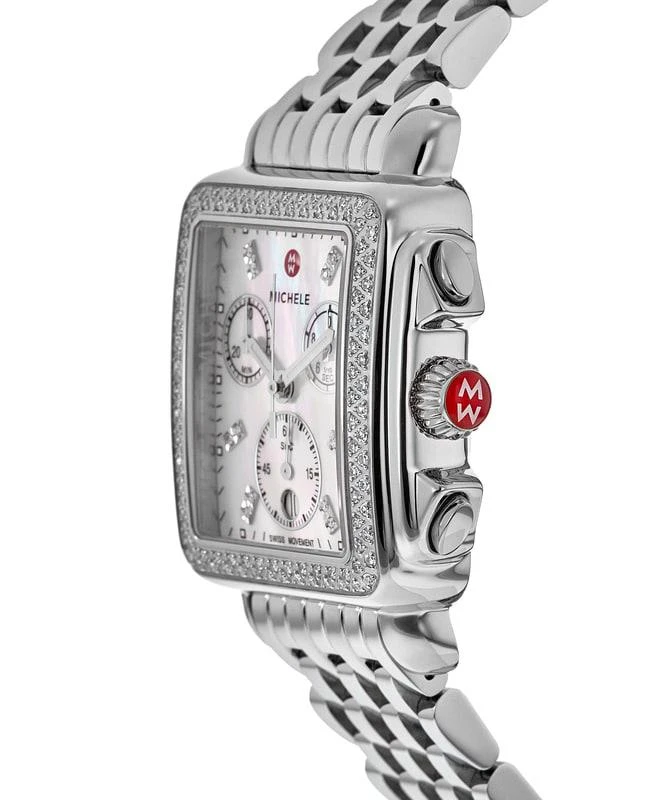 Michele Michele Deco Diamond Stainless Chronograph  Women's Watch MWW06A000775 3