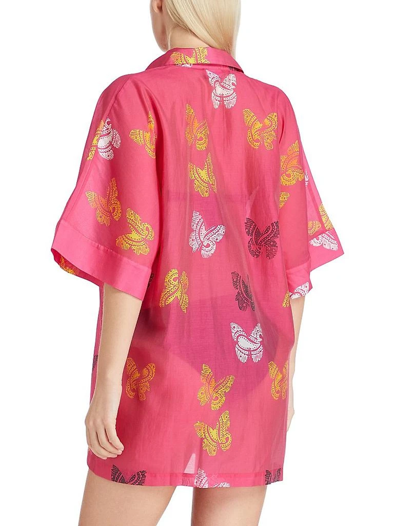 VALIMARE Sydney Butterfly Cover-Up Shirtdress 4