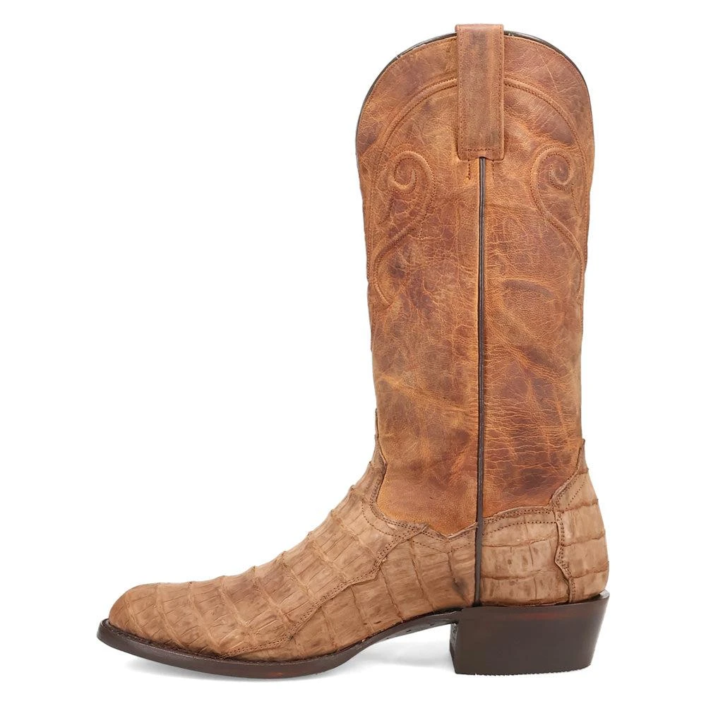 Dan Post Boots Makara Caiman Round Toe Pull On Cowboy Boots 3