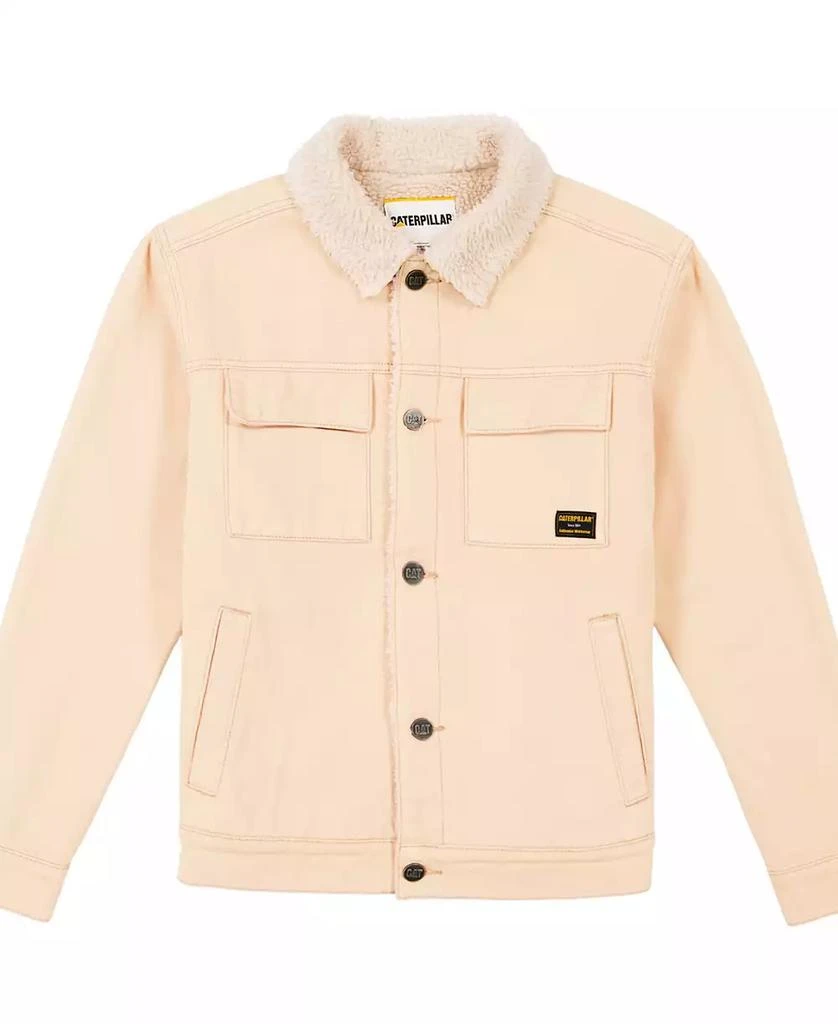 Cat Men's Denim Sherpa Lined Work Jacket 1
