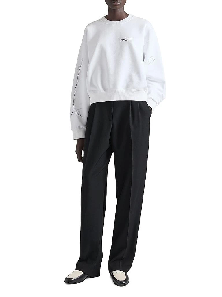 Givenchy Sweatshirt in Fleece with Trompe L
ſil Pattern 5