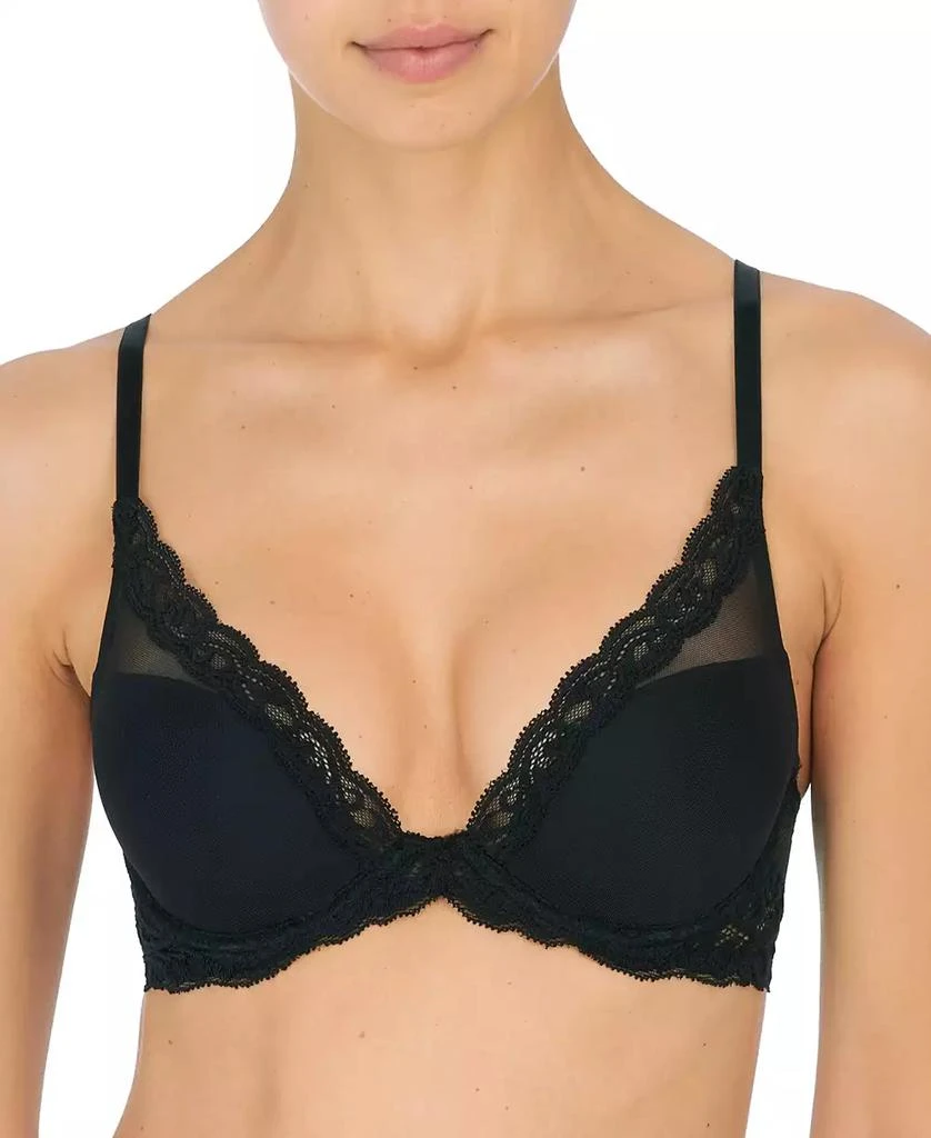 Natori Women's Feathers Lace Contour Underwire Plunge Bra 730023 2