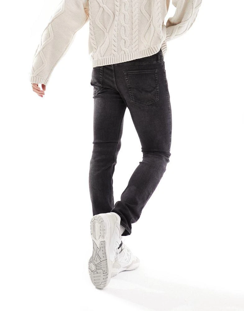Jack & Jones Jack & Jones Glenn slim jeans in washed black 3