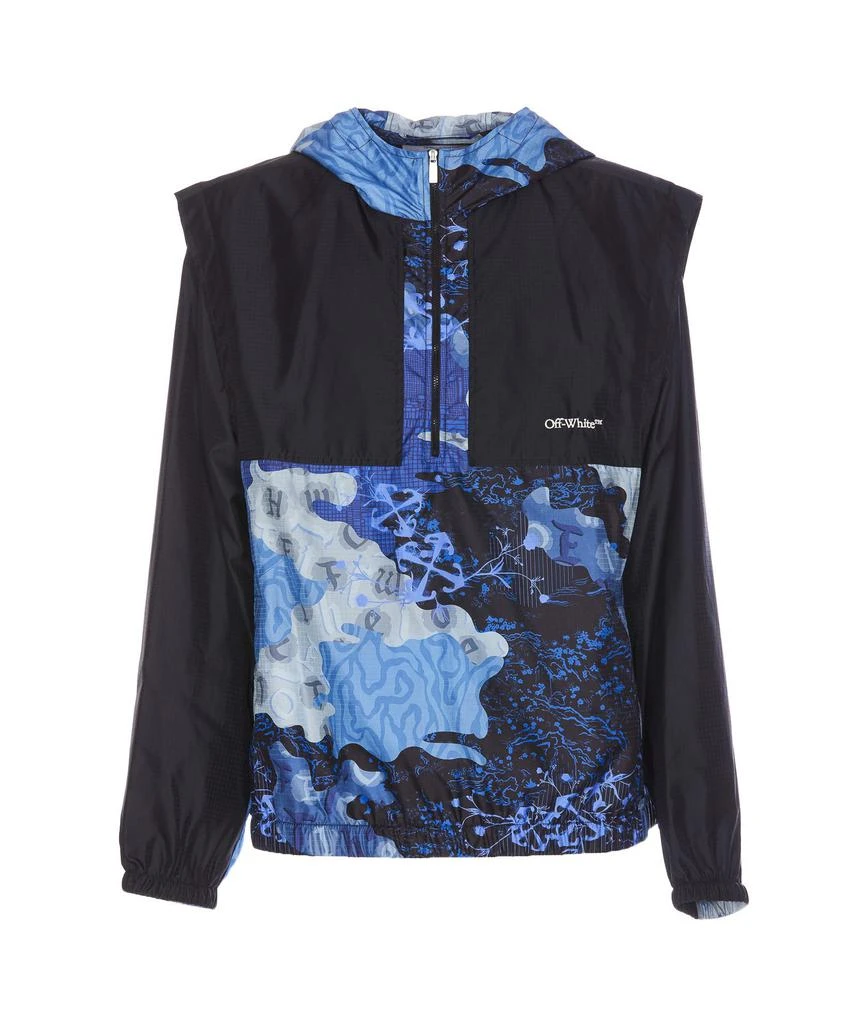 Off-White Off-White Zip Detailed Straight Hem Windbreaker 1