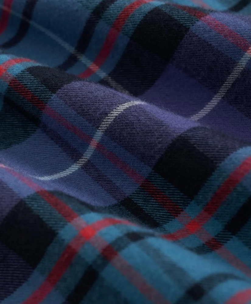 Brooks Brothers Portuguese Flannel Polo Button Down Collar, Tartan Shirt 3