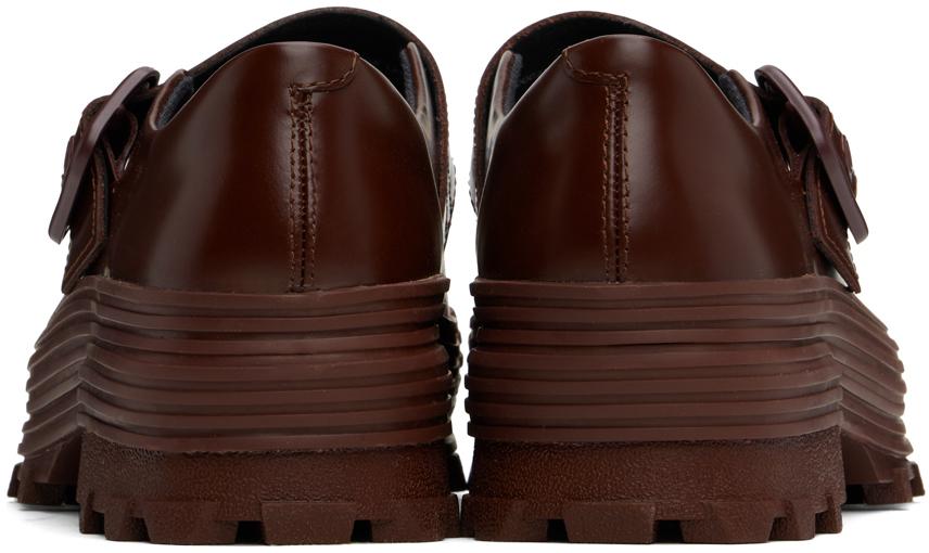 CAMPERLAB Burgundy Traktori Loafers