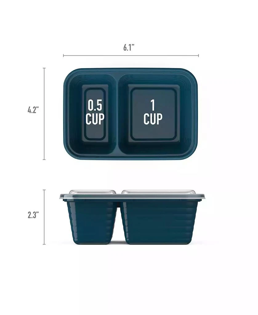 Bentgo Prep 2-Compartment Snack Container Set, 20 Pieces 4