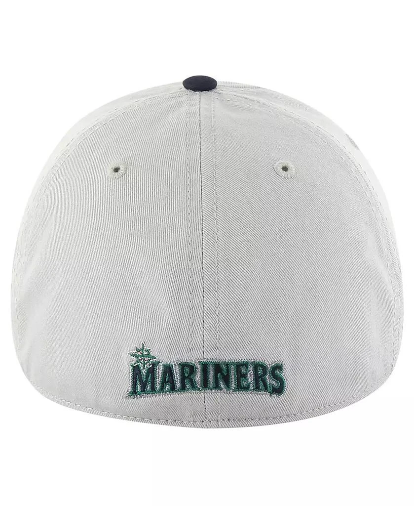 47 Brand Men's Gray/Navy Seattle Mariners Sure Shot Classic Franchise Fitted Hat 3