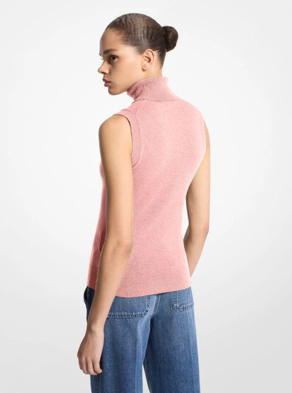 Michael Kors Cashmere Sleeveless Turtleneck 2