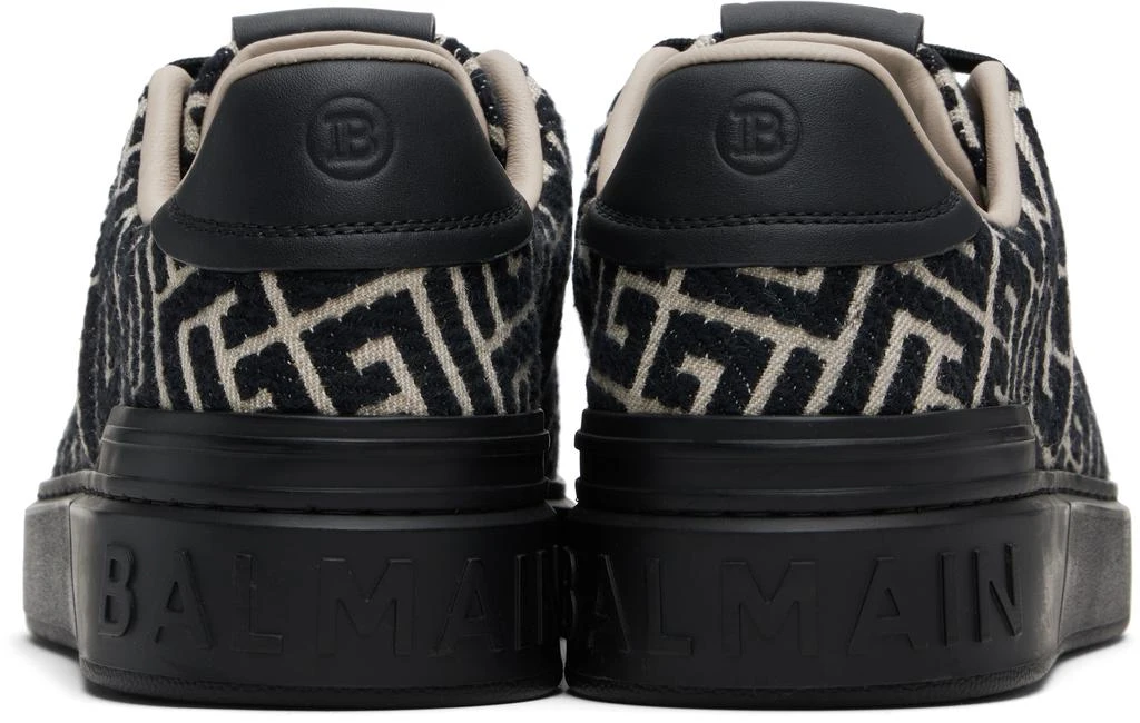 Balmain Black B-Court Monogram Sneakers 2