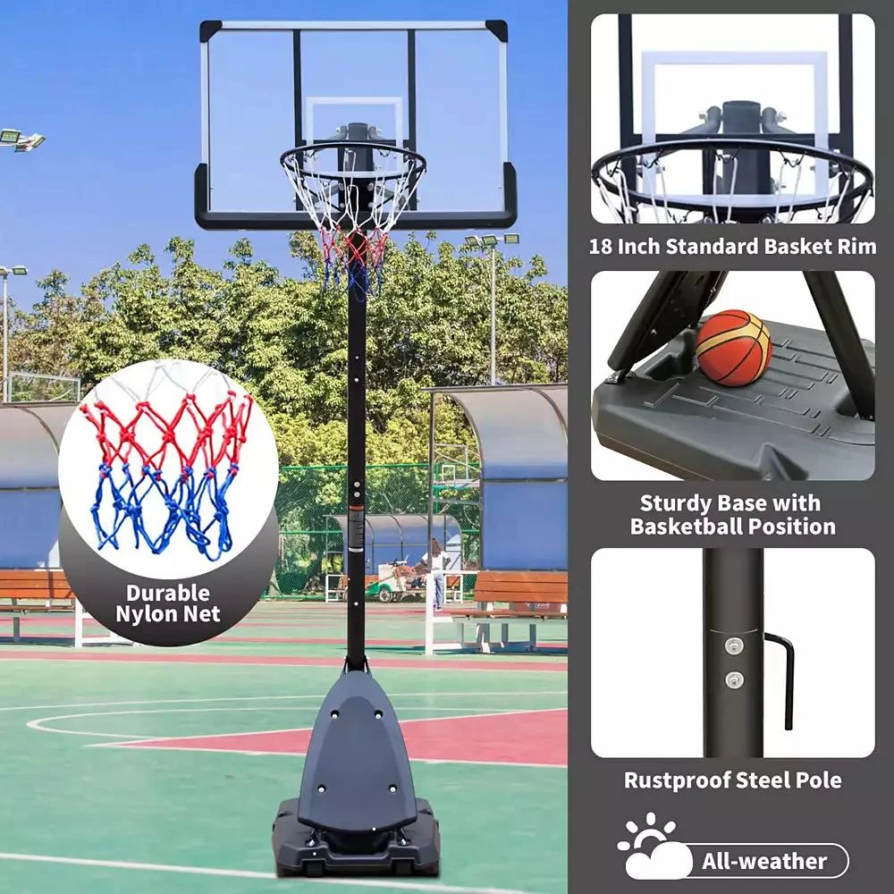 Streamdale Furniture Streamdale Professional Basketball System Durable, Adjustable, Indoor/Outdoor 5