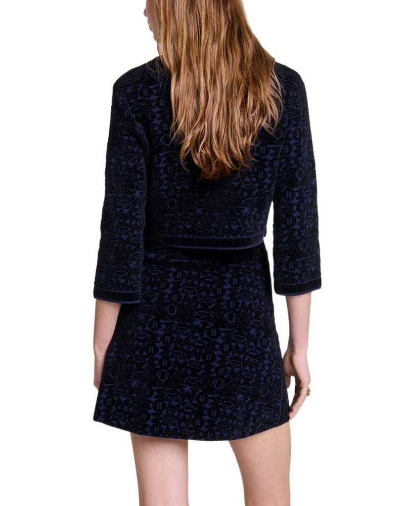 Maje Reverie Velvet Knit 2-in-1 Cardigan & Dress Set 3