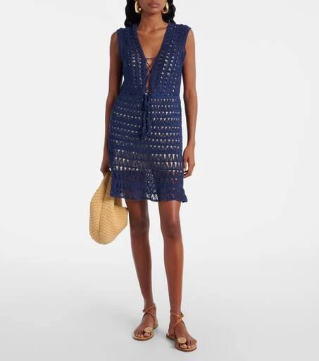ANNA KOSTUROVA Crocheted cotton minidress 2