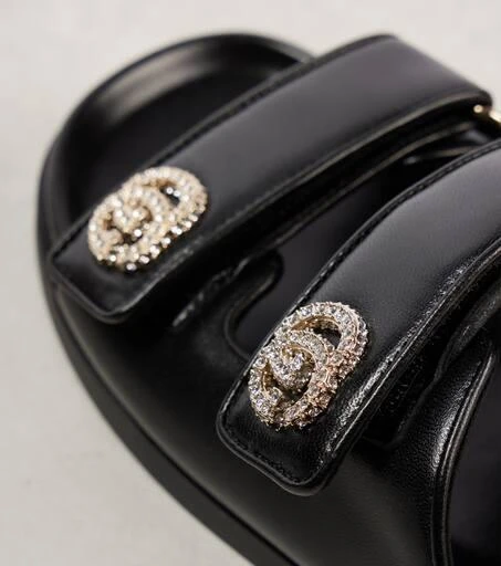 Gucci New Marmont GG leather sandals 5