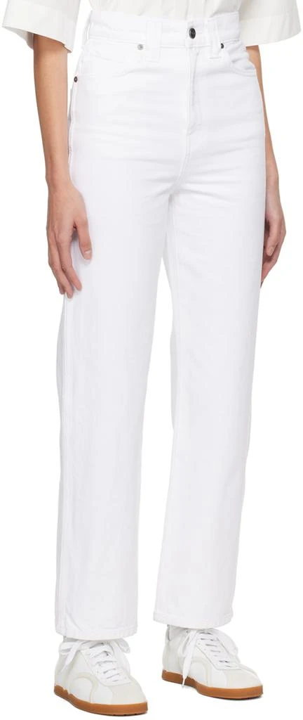 Khaite White 'The Shalbi' Jeans 2