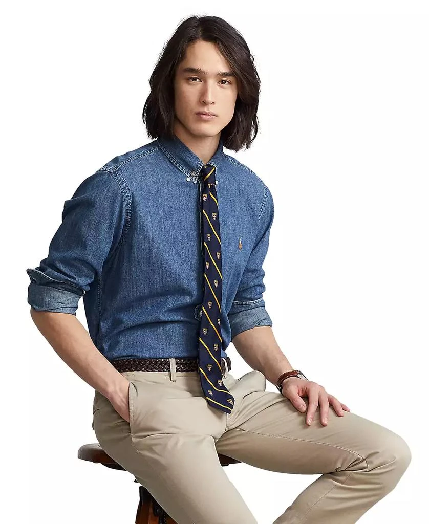 Ralph Lauren Men's Classic-Fit Denim Shirt 4