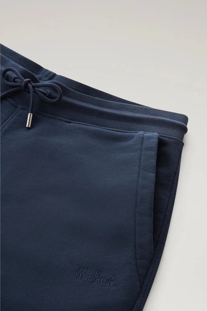 Woolrich Sweatpants in Brushed Cotton Fleece - Men - Gray 6