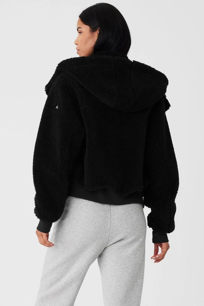 Alo Faux Fur Foxy Jacket - Black 2
