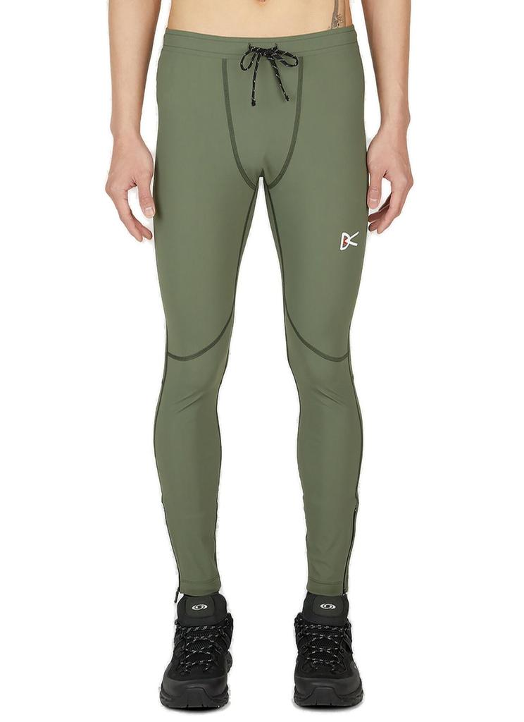 District Vision District Vision Logo Printed Drawstring Leggings