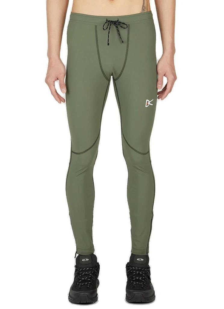 District Vision District Vision Logo Printed Drawstring Leggings 1