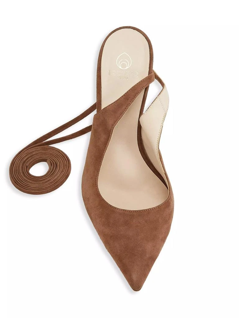 Brother Vellies Paloma Suede Ribbon Pumps 5