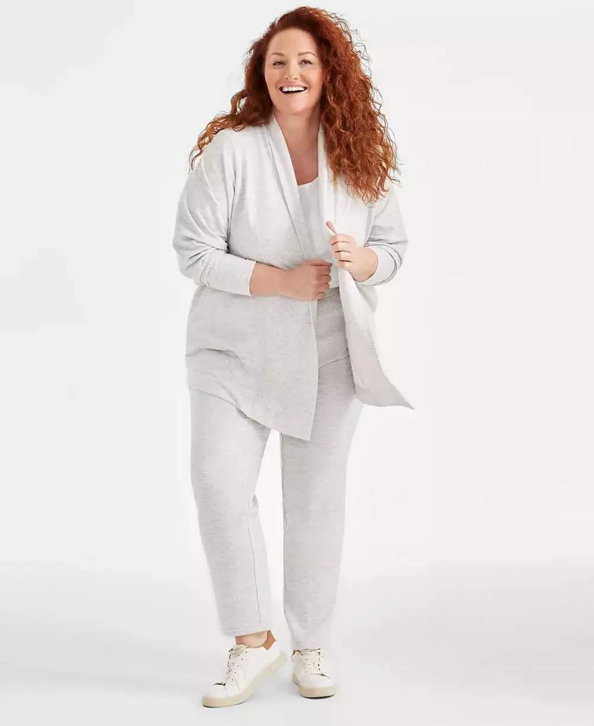 Macy's Plus Size Yummy Fleece Cardigan, Created for Macy's 2