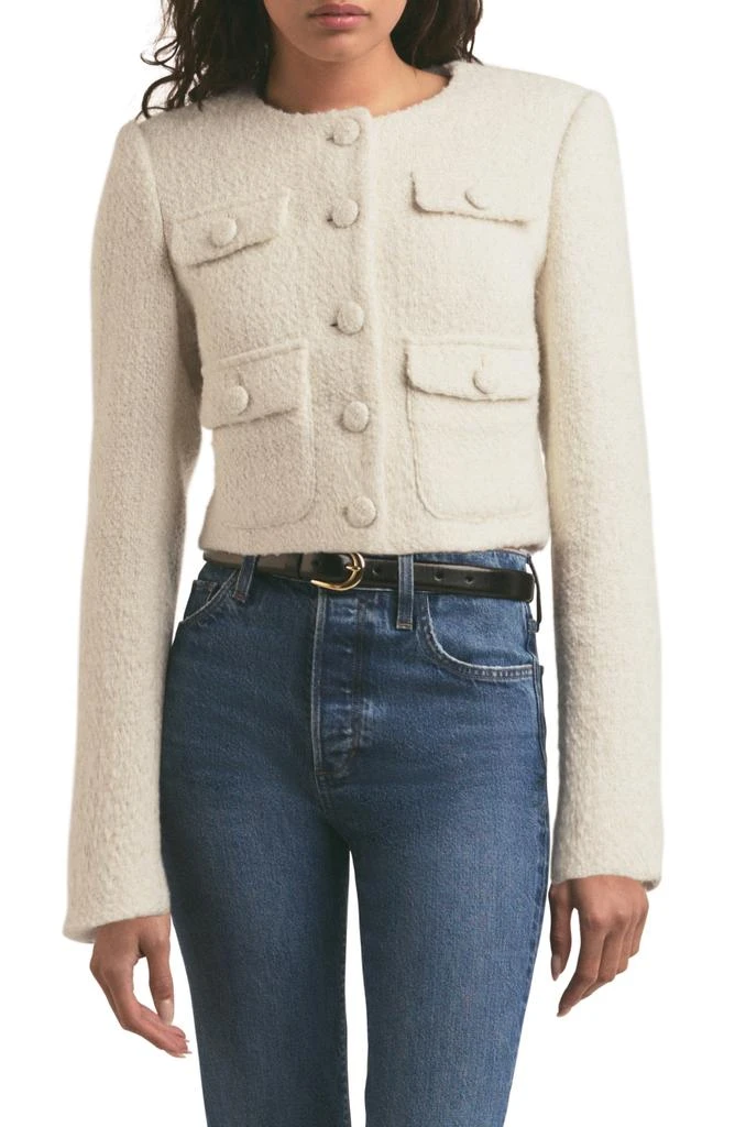 Favorite Daughter The Emily Bouclé Crop Jacket