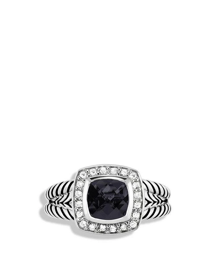 David Yurman Petite Albion Ring with Gemstone and Diamonds 5