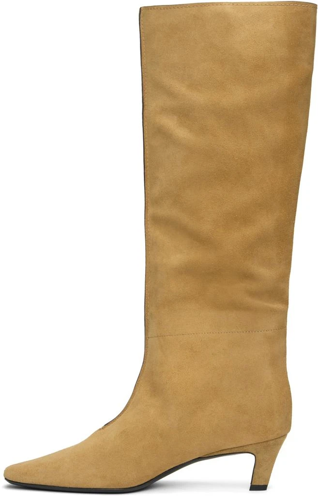 Totême Tan 'The Wide Shaft' Boots 3
