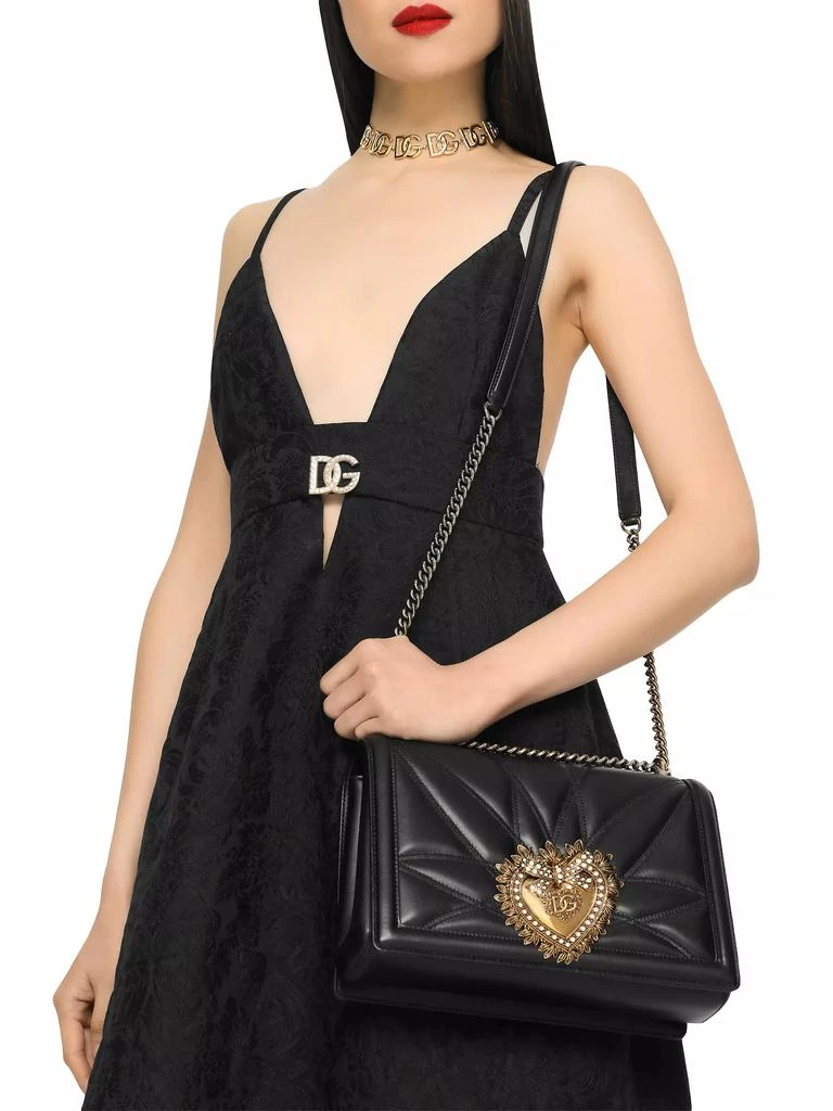 Dolce & Gabbana Large Devotion Quilted Leather Shoulder Bag 4
