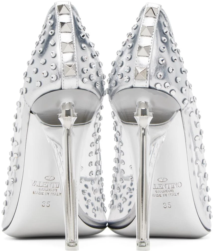 Valentino Silver Rockstud Heels 2