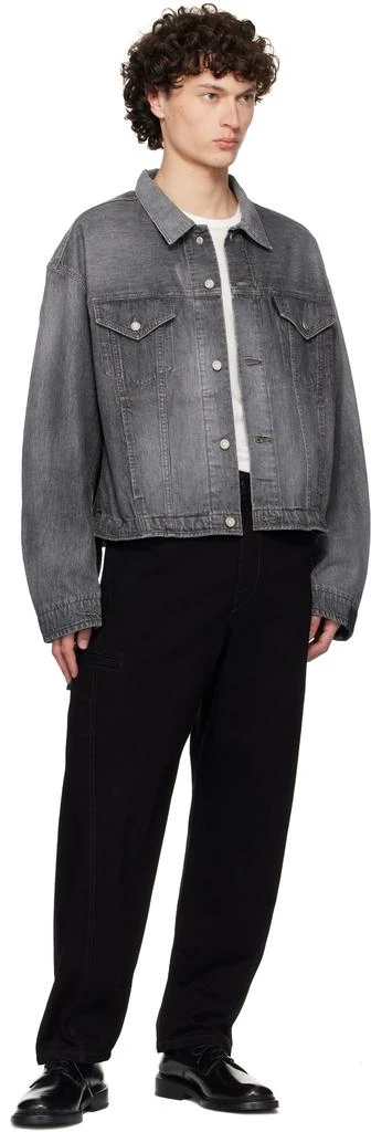 n.hoolywood Black Faded Denim Jacket 4