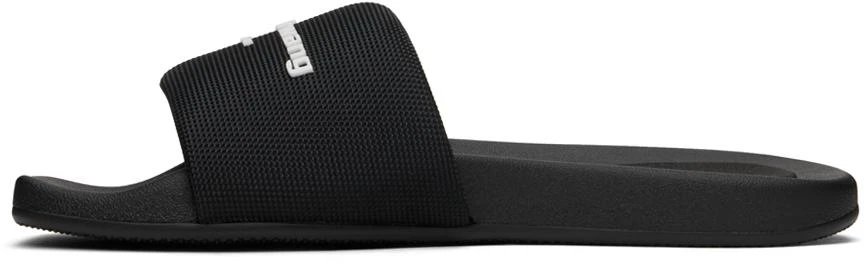 Alexander Wang Black AW Pool Slides 3