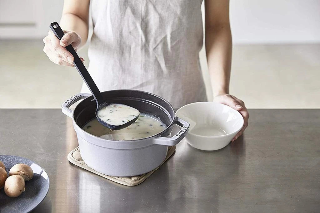 Yamazaki Home Floating Utensil - Four Styles, Silicone, Ladle, Dishwasher Safe, Floating Design, No Assembly 2