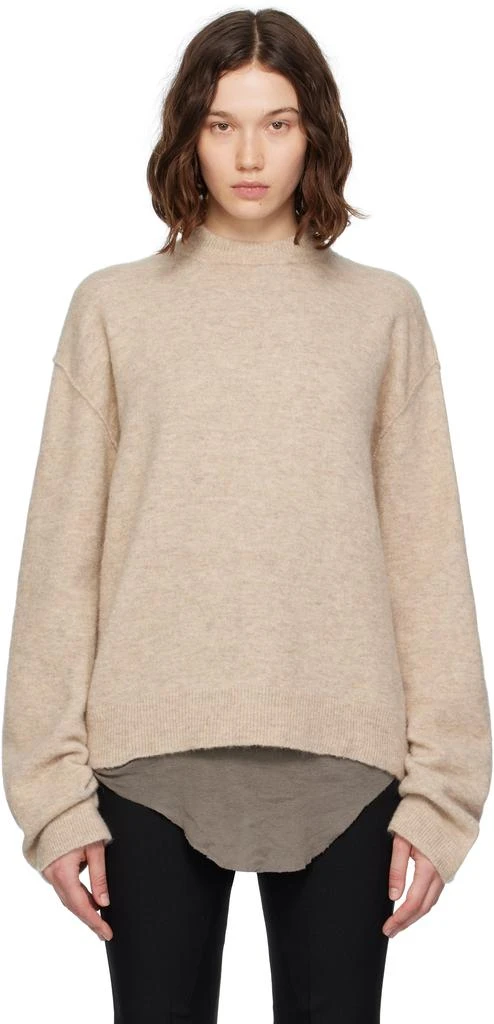 Rick Owens Brown Concordians Tommy LS Sweater 1