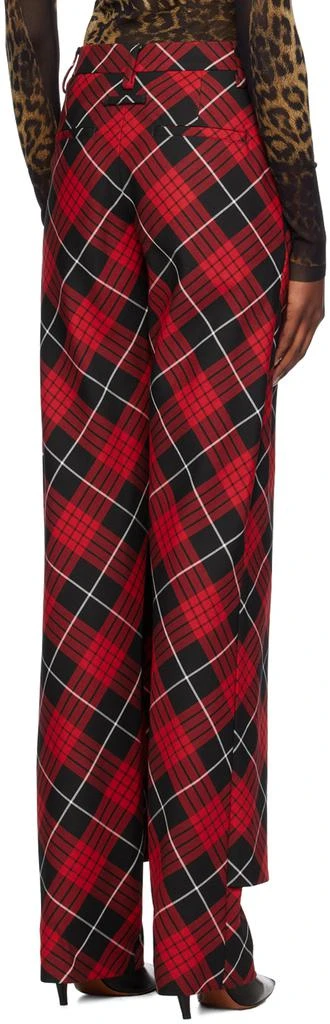 Jean Paul Gaultier Red Tartan Trousers 3