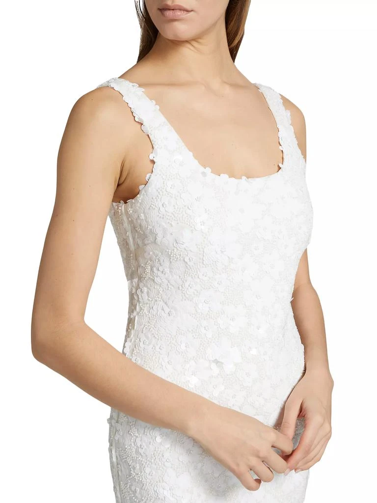 Michael Kors Floral Sequined Minidress 6