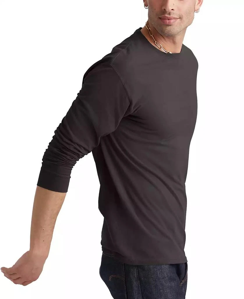 Hanes Unisex Garment Dyed Long Sleeve Cotton T-Shirt 25