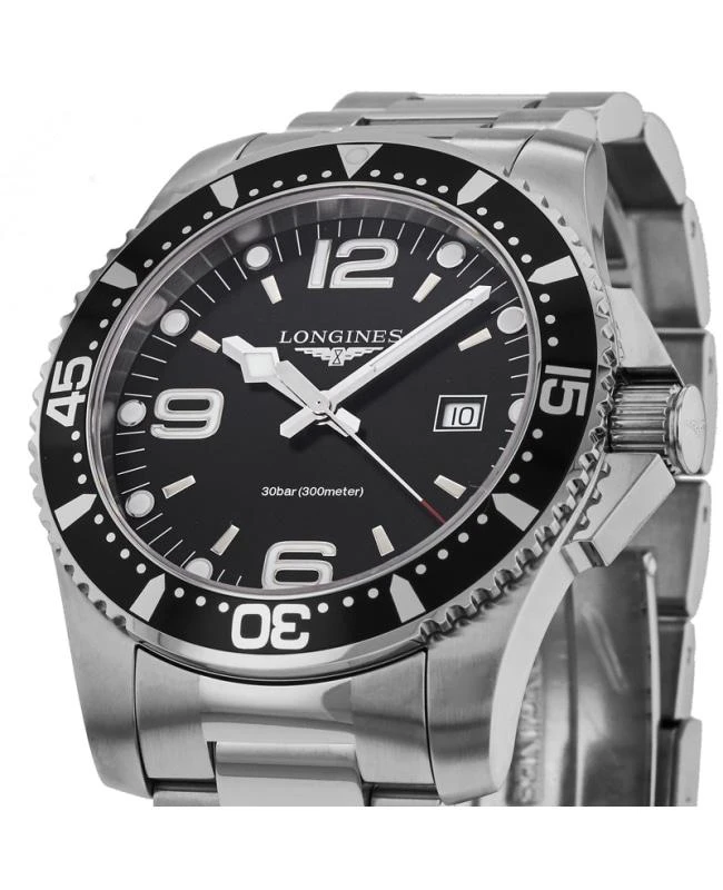 Longines Longines HydroConquest Quartz 44mm Black Dial Men's Watch L3.840.4.56.6 2