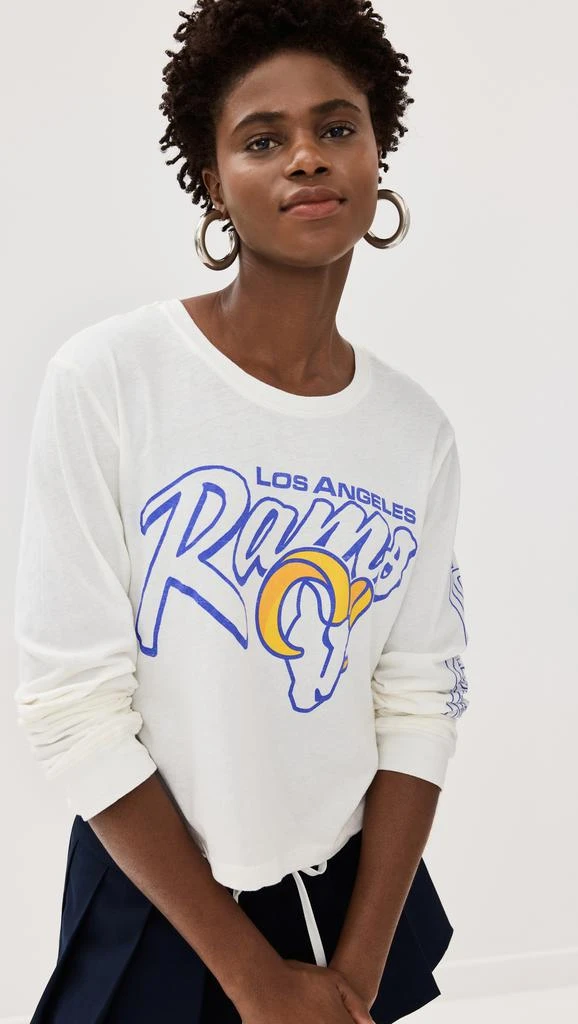 Junk Food Rams Touchdown Long Sleeve Crop Tee 1