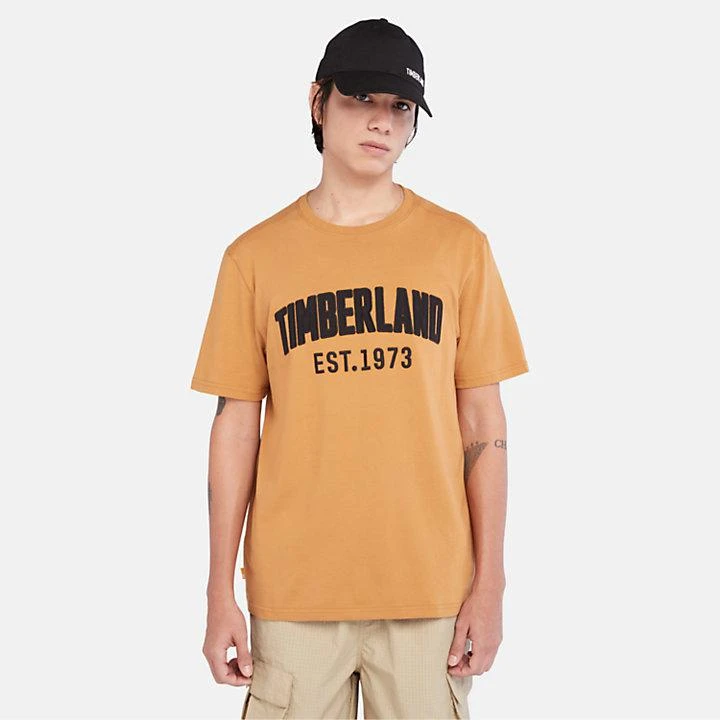 Timberland Modern Wash Brand Carrier Tee for Men in Orange 4