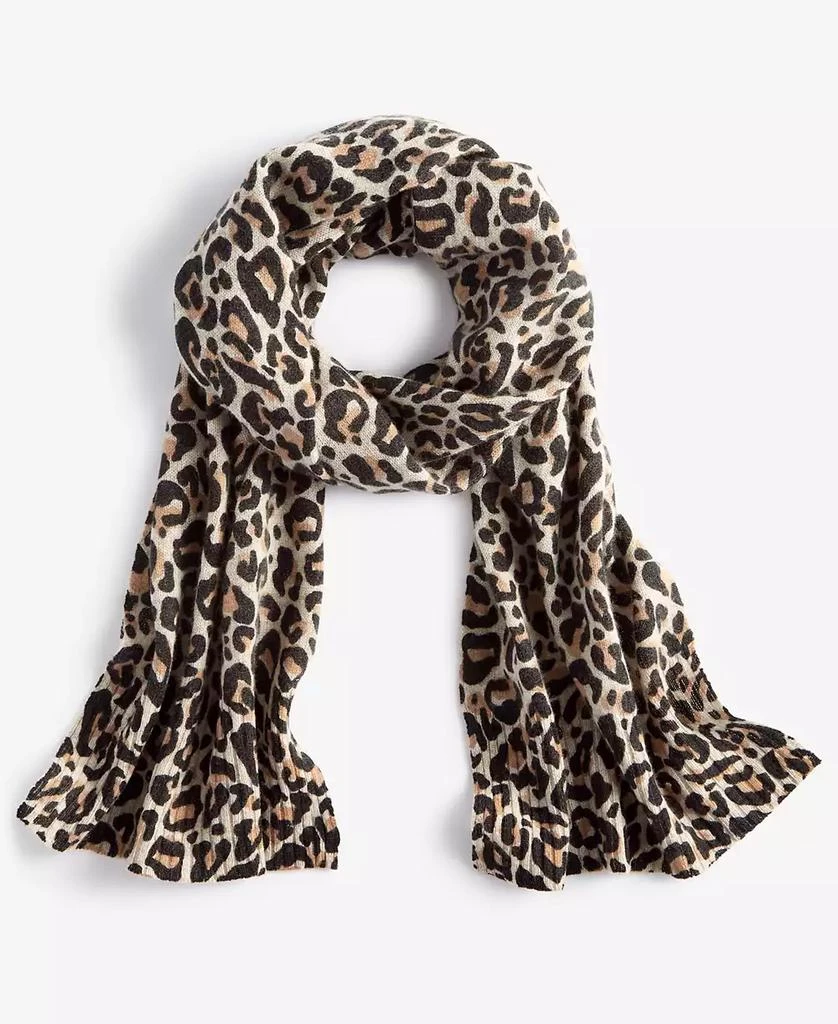 Charter Club Cashmere Leopard Muffler, Created for Macy's 1