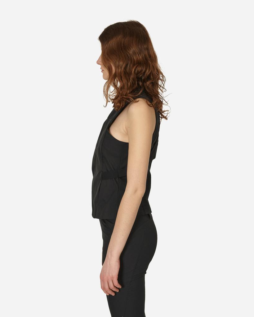 Hyein Seo Collared Sleeveless Shirt Black