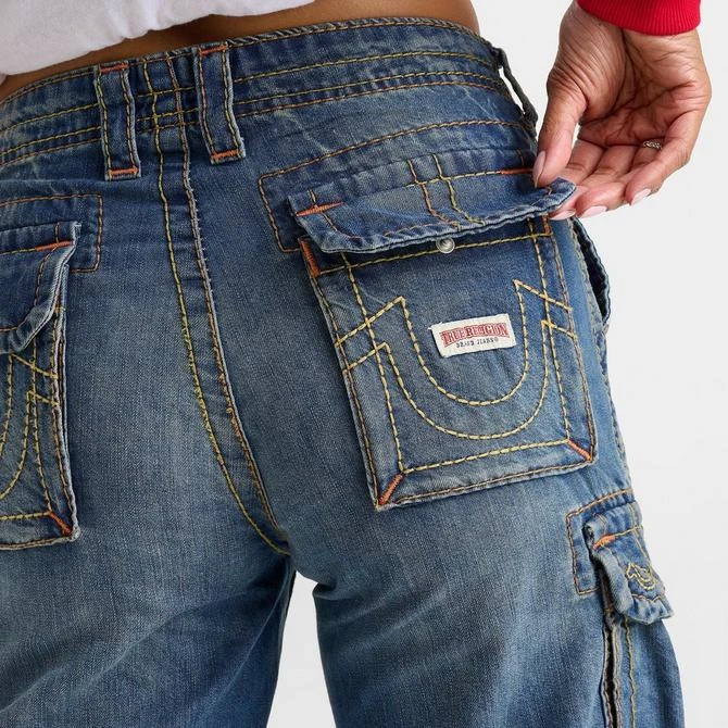 True Religion Women's True Religion Big T Cargo Jeans 6