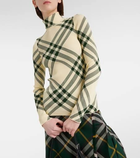 Burberry Burberry Check turtleneck sweater 5