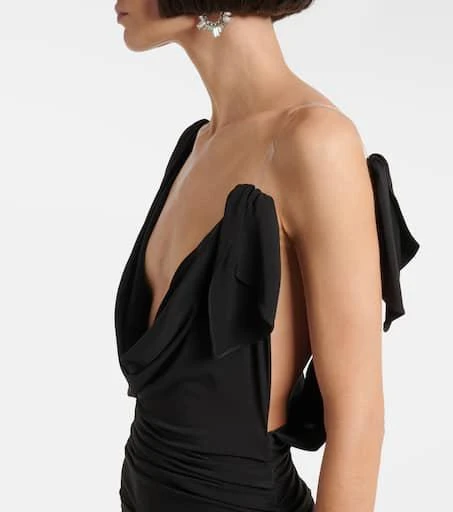 The Attico Ruched draped jersey gown 4
