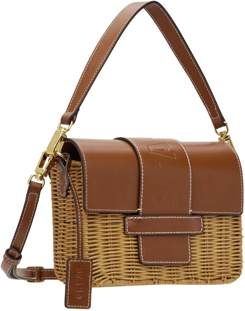 Staud Beige Charli Wicker Crossbody Bag 2