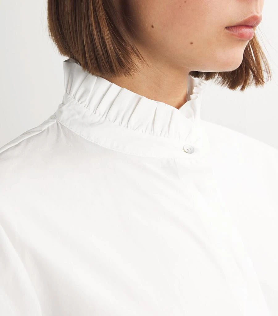 Claudie Pierlot Cotton Pie-Crust Collar Shirt 6