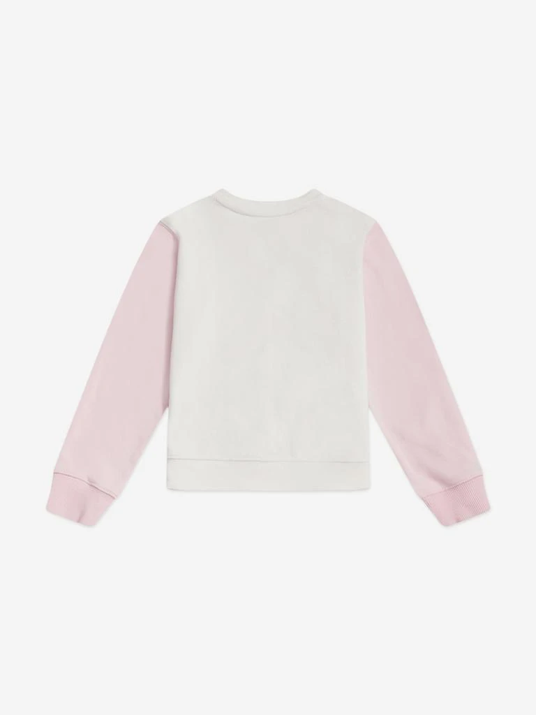 New Balance New Balance Baby Girls Colourblock Curved Hem Crew and Joggers Set in Ivory 4